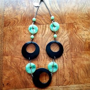 Green & black necklace